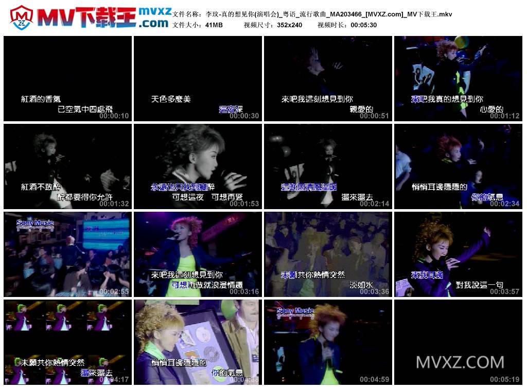 李玟-真的想见你(演唱会)_粤语_流行歌曲_MA203466